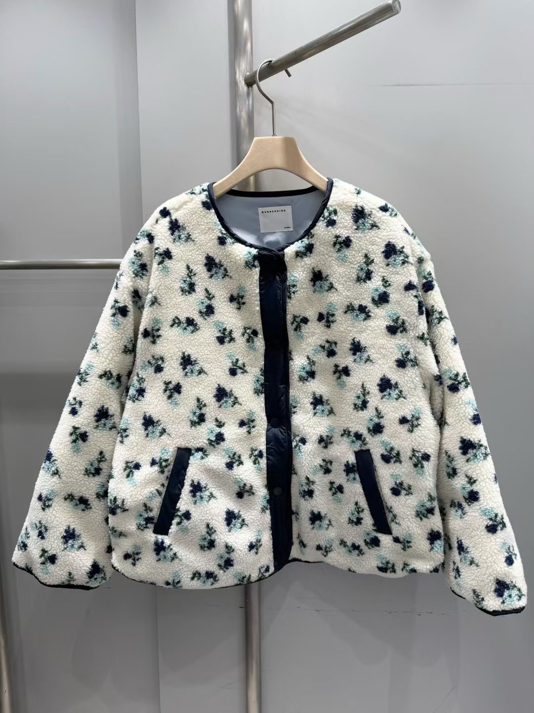 WUNDERKIND東大門㊣代購女士新款25秋冬時尚真品人氣短款棉服WUNDERKIND短款棉服圖色1