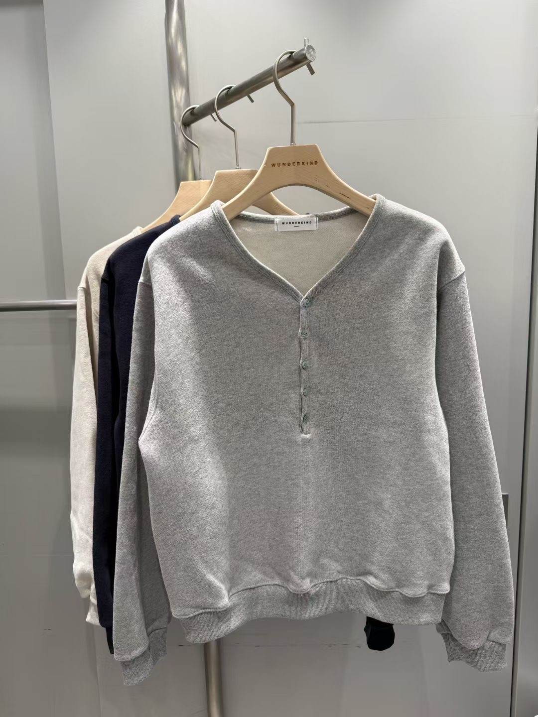 WUNDERKIND韓國代購㊣女裝新品休閑人氣真品時尚25秋冬衛衣WUNDERKIND衛衣圖色1左一色