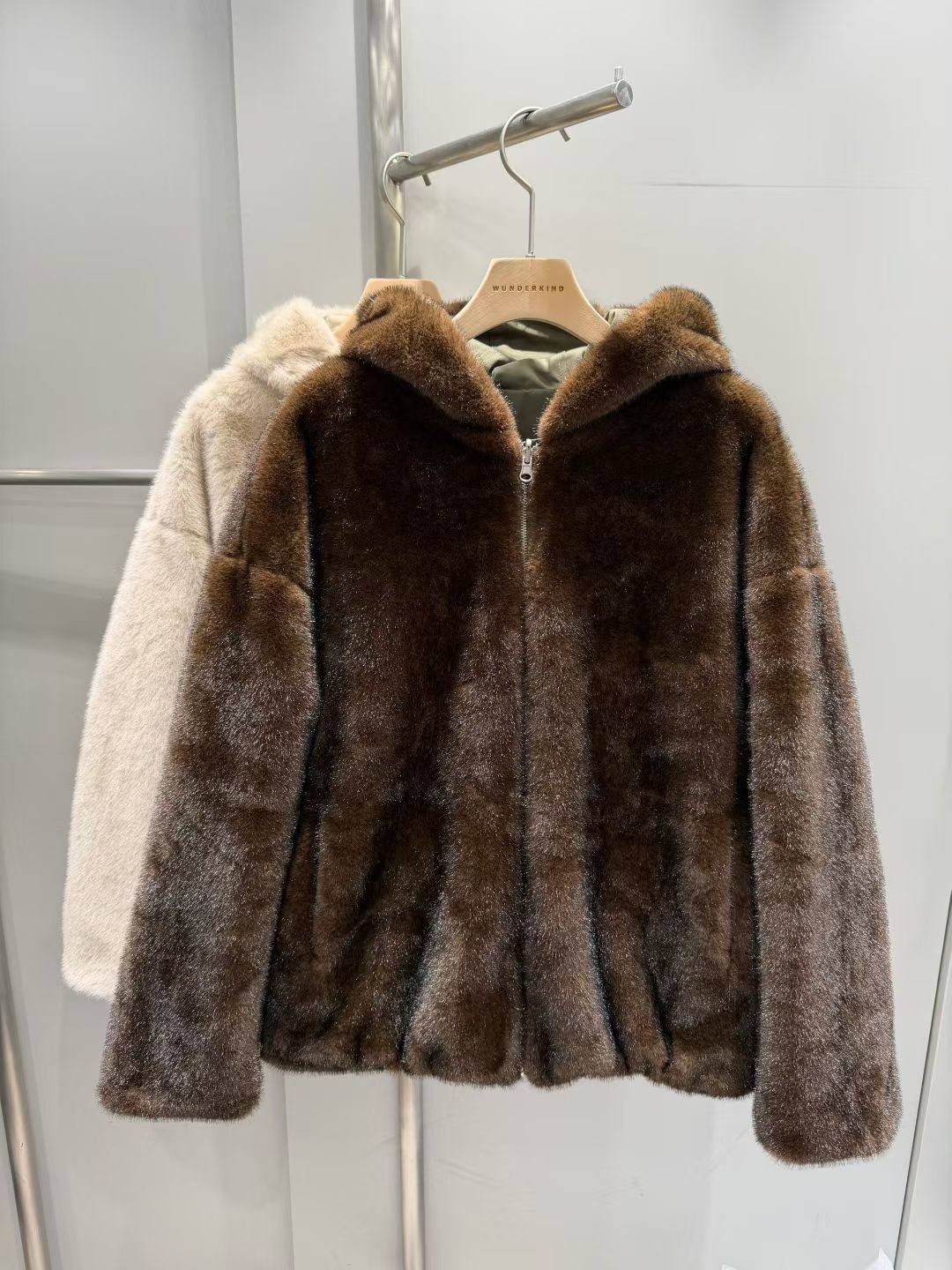 WUNDERKIND韓國直郵㊣女裝新款25秋冬真品短款棉服兩面可穿WUNDERKIND短款棉服