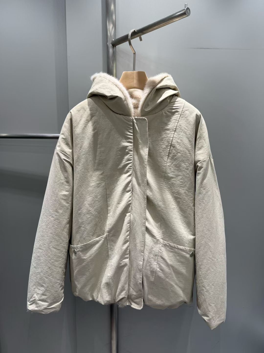 WUNDERKIND韓國直郵㊣女裝新款25秋冬真品短款棉服兩面可穿WUNDERKIND短款棉服圖色1