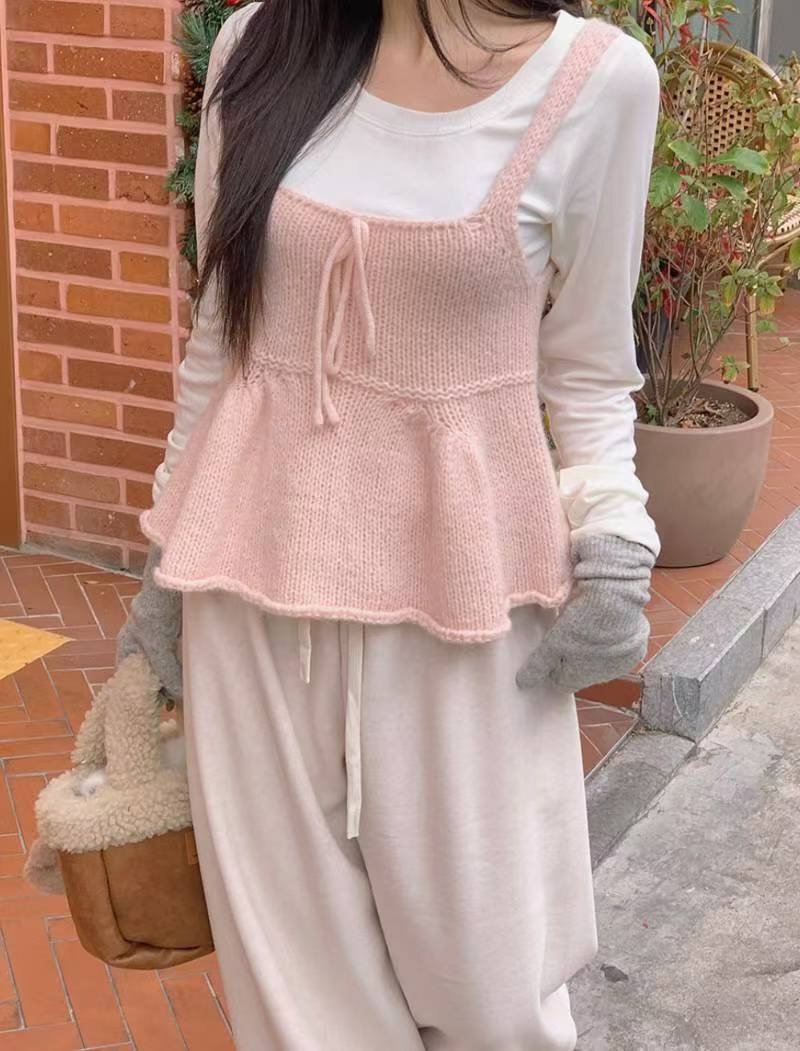 SALT.B韓國直郵㊣女士新款推薦真品時尚熱賣吊帶背心不含內搭SALT.B吊帶/背心圖色1