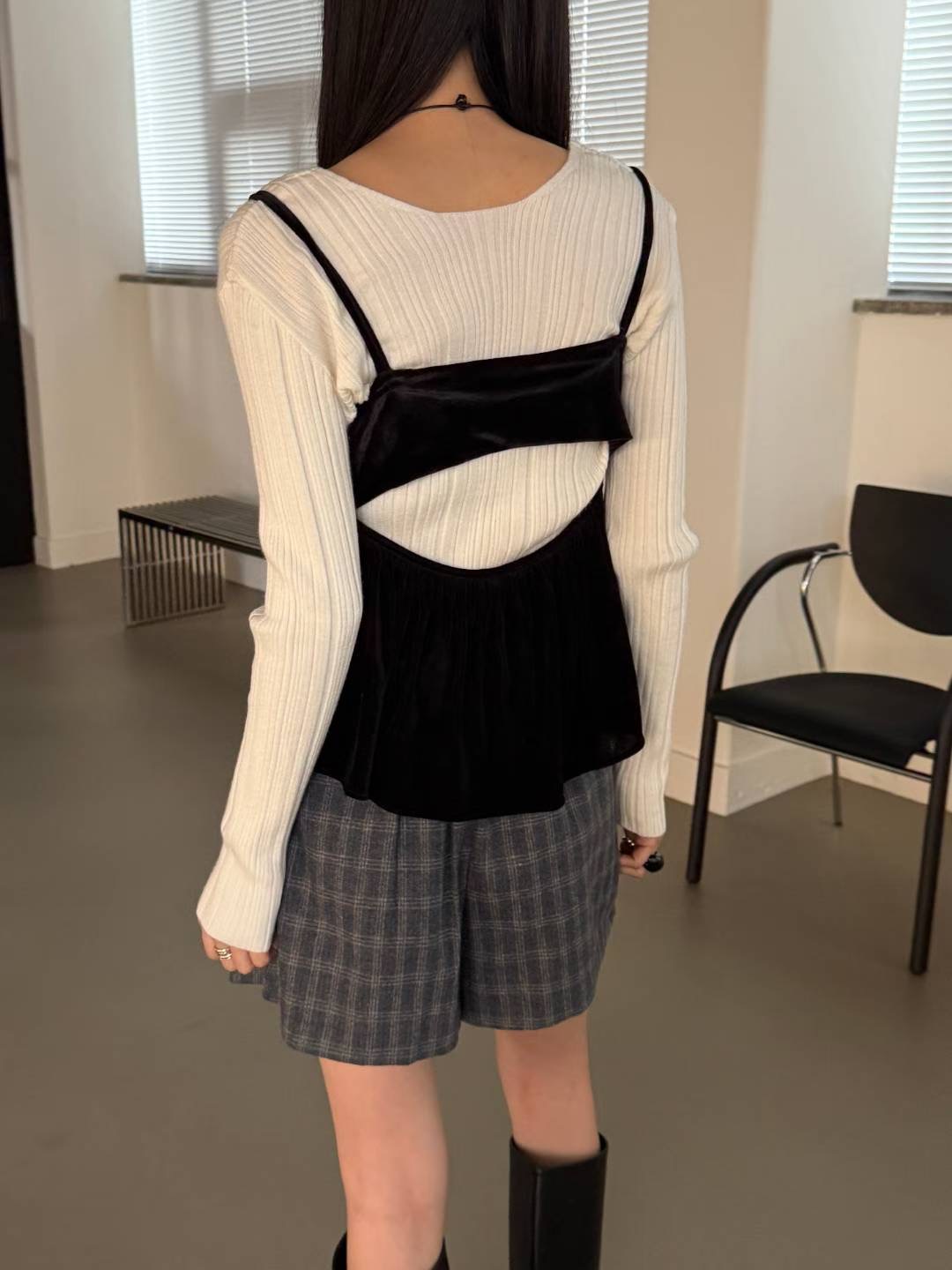 SALT.B東大門㊣直郵女士新款職業時尚推薦吊帶背心不含內搭SALT.B吊帶/背心