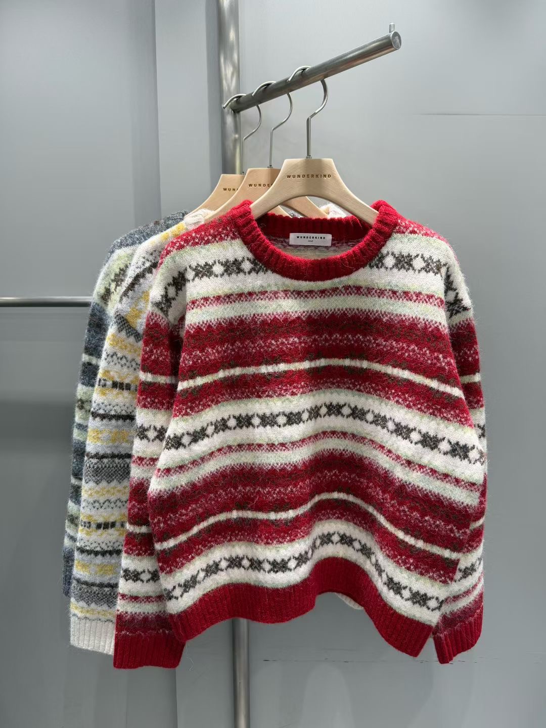 WUNDERKIND東大門㊣代購女士新品時尚職業人氣熱賣真品針織衫WUNDERKIND針織衫圖色1左一色