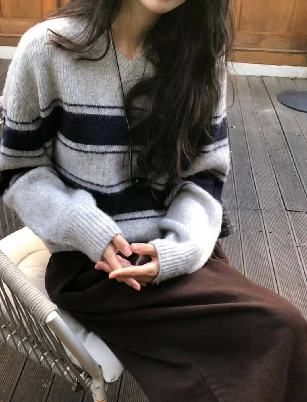 SALT.B東大門㊣實拍女士新款25秋冬休閑職業真品推薦針織衫SALT.B針織衫