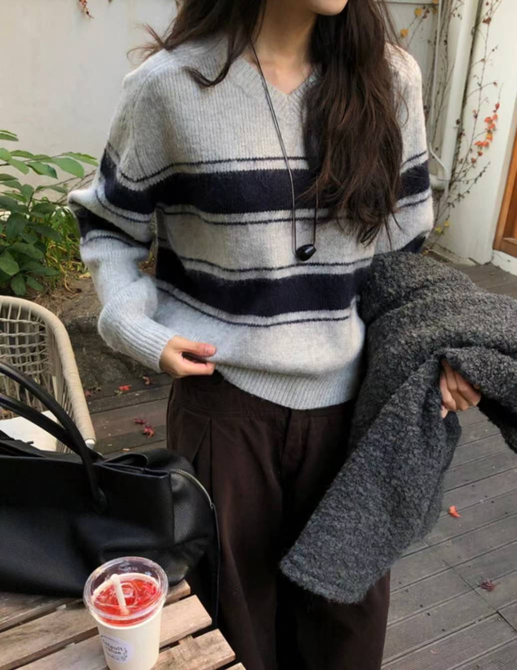 SALT.B東大門㊣實拍女士新款25秋冬休閑職業真品推薦針織衫SALT.B針織衫