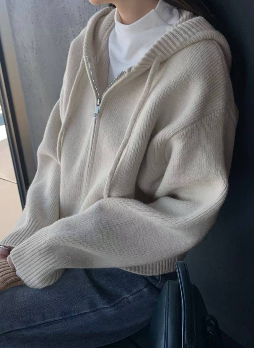 SALT.B東大門㊣實拍女士新品真品職業25秋冬休閑針織衫拉鏈SALT.B針織衫