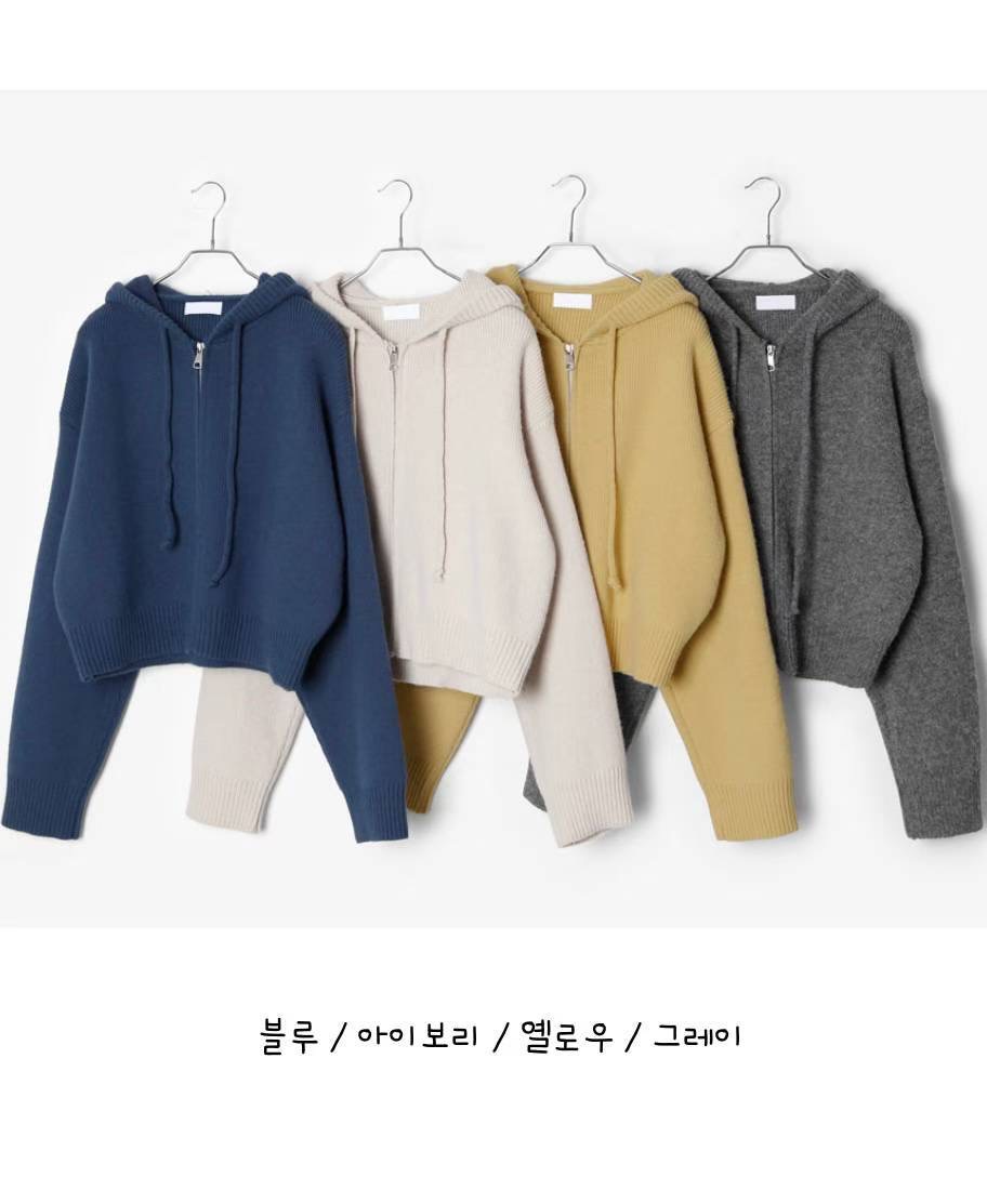 SALT.B東大門㊣實拍女士新品真品職業25秋冬休閑針織衫拉鏈SALT.B針織衫圖色4左四色