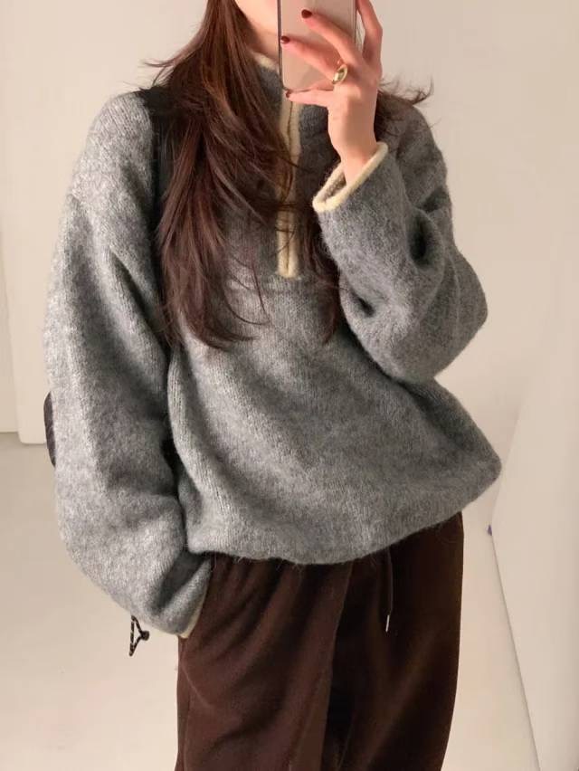 SALT.B韓國直郵㊣女裝新款時尚25秋冬休閑推薦職業熱賣針織衫SALT.B針織衫圖色2