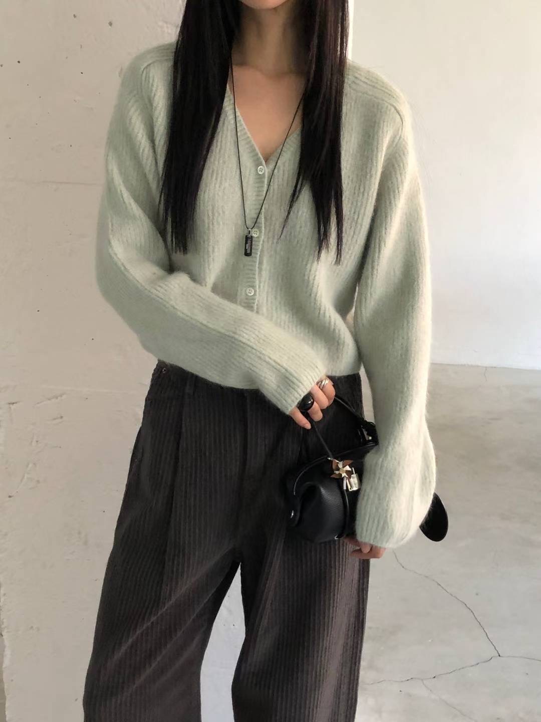 SALT.B韓國代購㊣女士新款25秋冬熱賣真品休閑時尚人氣針織衫SALT.B針織衫圖色1