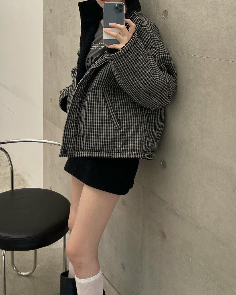 ALLVIBE東大門㊣實拍女裝新品人氣職業真品25秋冬時尚短款棉服ALLVIBE短款棉服