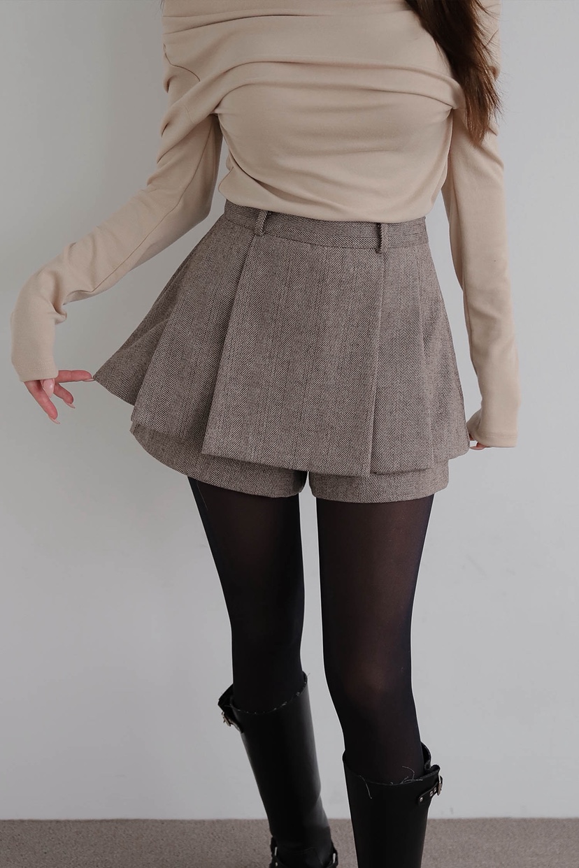 SLIT東大門㊣直郵女士新款推薦25秋冬職業熱賣休閑時尚裙褲SLIT裙褲圖色1