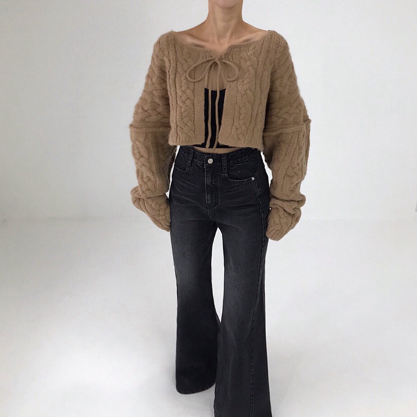 2TWO MOON韓國直郵㊣女裝新品人氣職業25秋冬毛衣羊毛開衫2TWO MOON毛衣