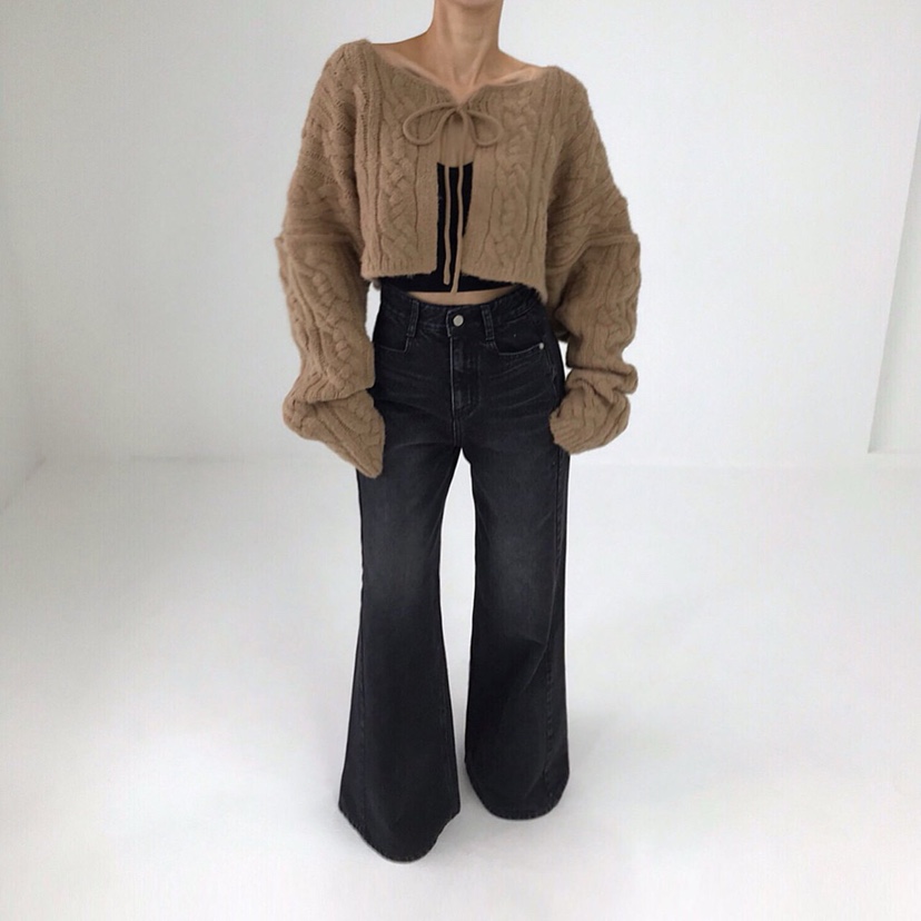 2TWO MOON韓國直郵㊣女裝新品人氣職業25秋冬毛衣羊毛開衫2TWO MOON毛衣