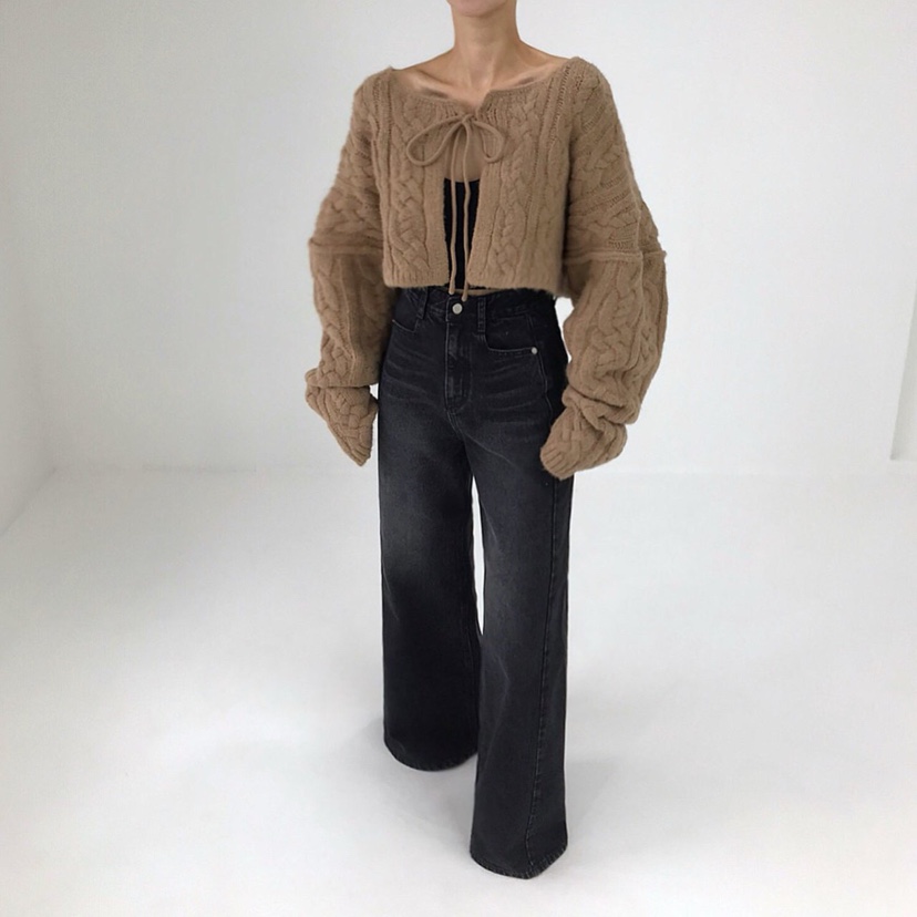 2TWO MOON韓國直郵㊣女裝新品人氣職業25秋冬毛衣羊毛開衫2TWO MOON毛衣