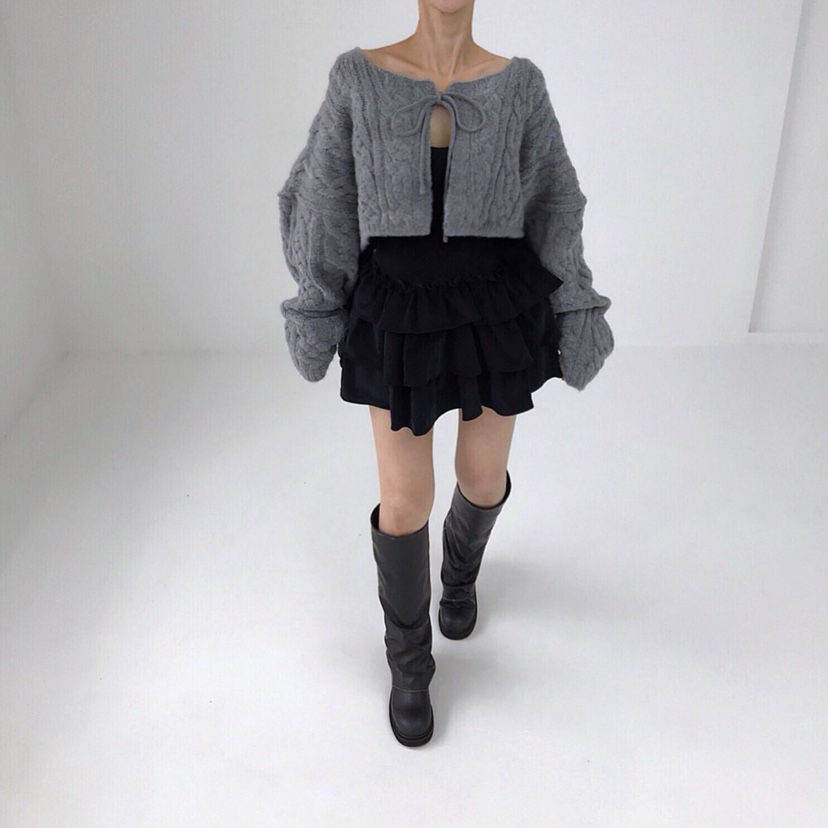 2TWO MOON韓國直郵㊣女裝新品人氣職業25秋冬毛衣羊毛開衫2TWO MOON毛衣