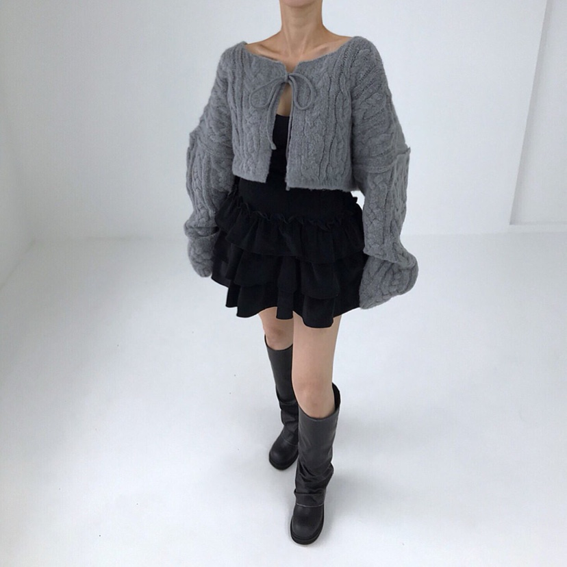 2TWO MOON韓國直郵㊣女裝新品人氣職業25秋冬毛衣羊毛開衫2TWO MOON毛衣