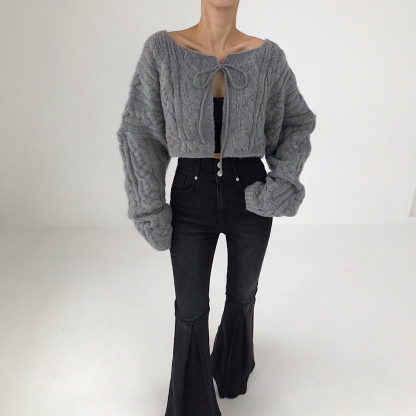 2TWO MOON韓國直郵㊣女裝新品人氣職業25秋冬毛衣羊毛開衫2TWO MOON毛衣