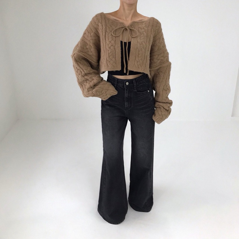 2TWO MOON韓國直郵㊣女裝新品人氣職業25秋冬毛衣羊毛開衫2TWO MOON毛衣