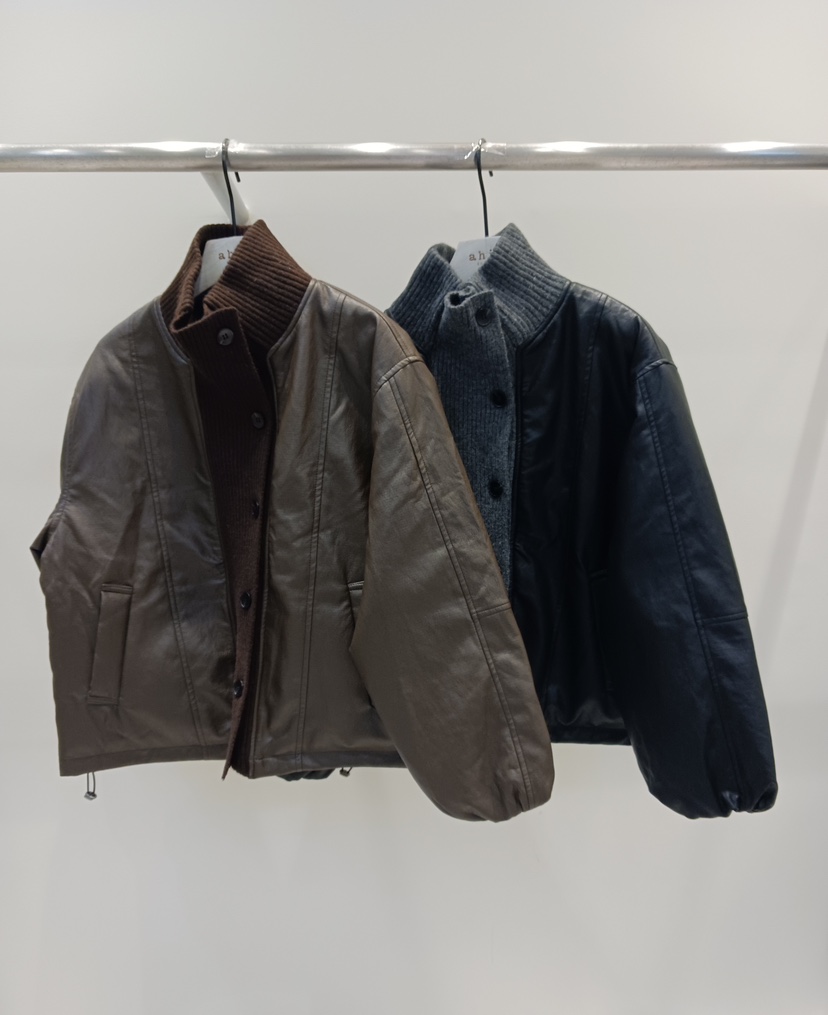 NEOUL東大門㊣代購女士新品真品推薦25秋冬熱賣人氣休閑皮衣NEOUL/ahin雙領標簽皮衣