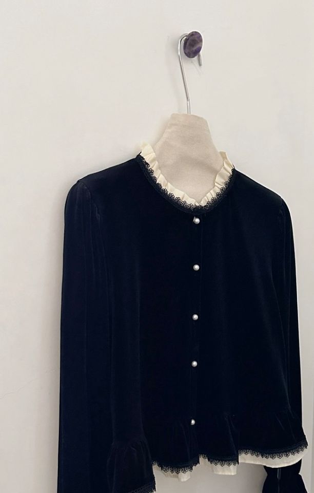 STAY HERE東大門㊣實拍女士新品真品人氣職業時尚襯衫蕾絲衫STAY HERE襯衫/蕾絲衫