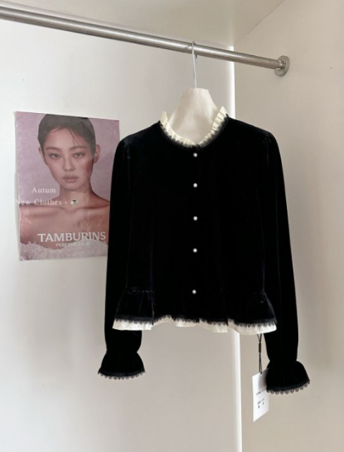 STAY HERE東大門㊣實拍女士新品真品人氣職業時尚襯衫蕾絲衫STAY HERE襯衫/蕾絲衫圖色1