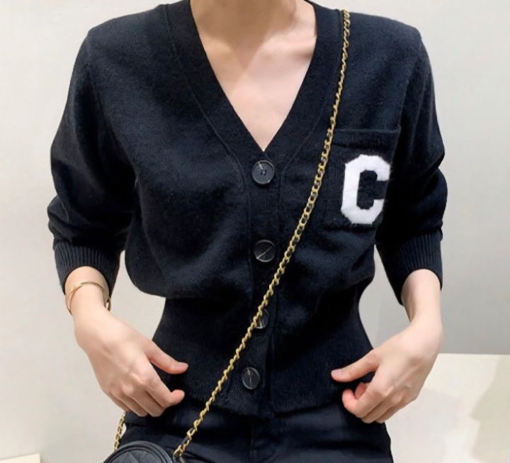 RICO韓國直郵㊣女裝新品25秋冬職業時尚推薦人氣真品針織衫bling bling/RICO針織衫