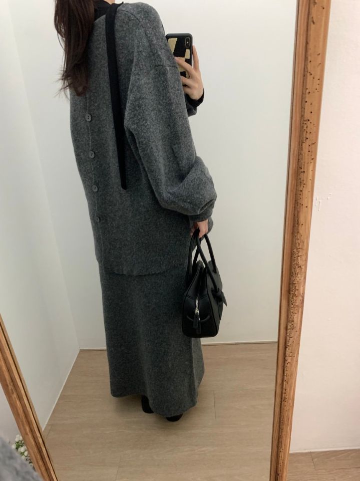 STAY HERE東大門㊣實拍女裝新品熱賣真品25秋冬套裝兩面穿紐扣STAY HERE套裝