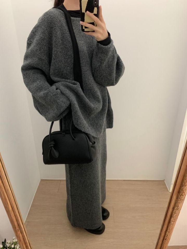 STAY HERE東大門㊣實拍女裝新品熱賣真品25秋冬套裝兩面穿紐扣STAY HERE套裝圖色1