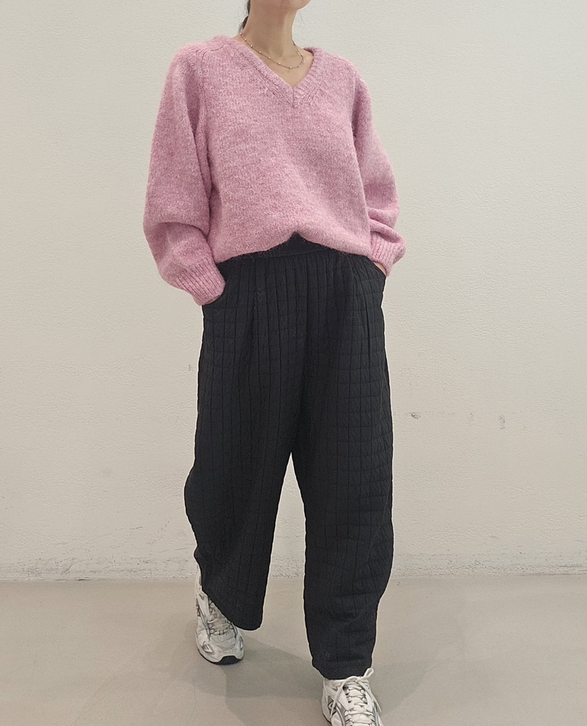 NEOUL韓國直郵㊣女裝新款推薦職業人氣25秋冬熱賣針織衫V領NEOUL/ahin雙領標簽針織衫