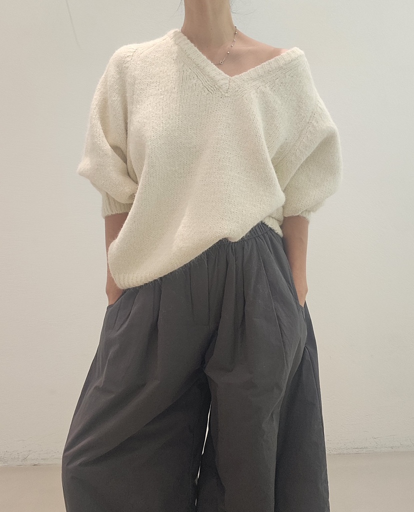 NEOUL韓國直郵㊣女裝新款推薦職業人氣25秋冬熱賣針織衫V領NEOUL/ahin雙領標簽針織衫