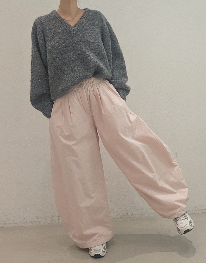 NEOUL韓國直郵㊣女裝新款推薦職業人氣25秋冬熱賣針織衫V領NEOUL/ahin雙領標簽針織衫