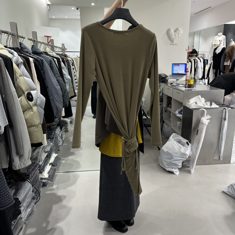 DIARRA東大門㊣直郵女裝新品時尚推薦熱賣人氣真品休閑長袖T恤DIARRA長袖T恤