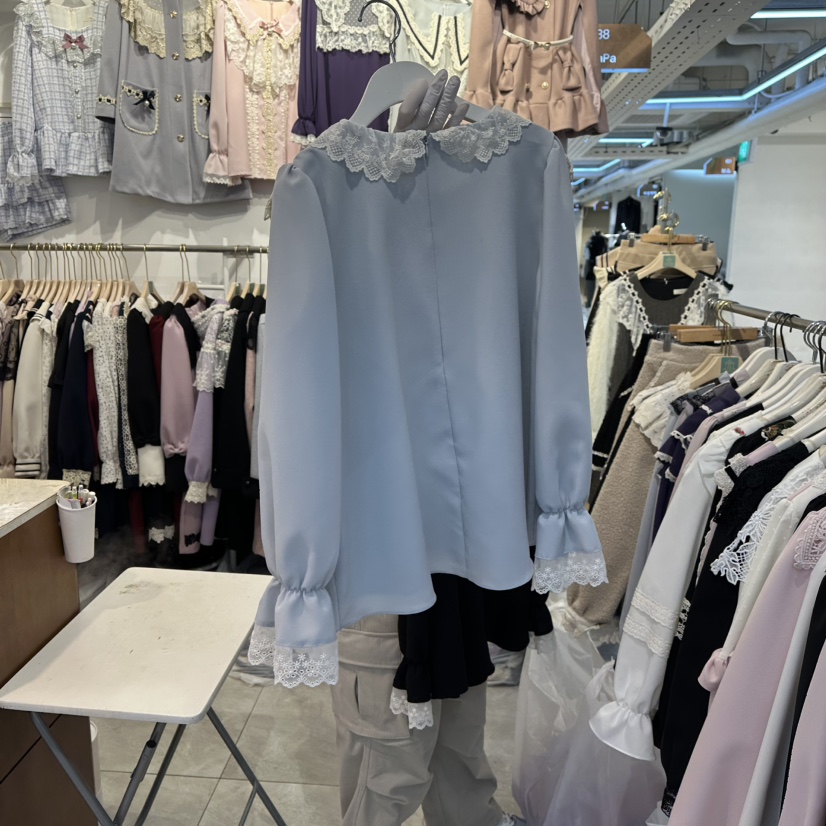 PAPA東大門㊣代購女裝新款推薦人氣熱賣真品休閑襯衫蕾絲衫PaPa/HALMADE襯衫/蕾絲衫