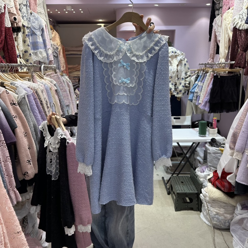 MS韓國直郵㊣女士新款25秋冬人氣時尚職業休閑推薦真品連衣裙MS連衣裙圖色2