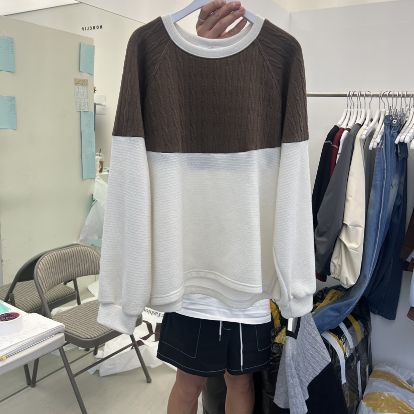 NON CLIP韓國代購㊣女裝新品時尚熱賣休閑職業25秋冬人氣衛衣NON CLIP衛衣圖色2