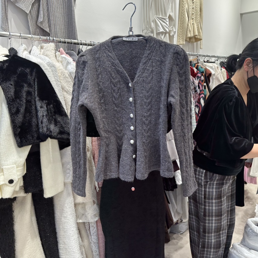 SENSIBLE-S韓國代購㊣女裝新品推薦休閑真品職業熱賣25秋冬毛衣SENSIBLE毛衣圖色2