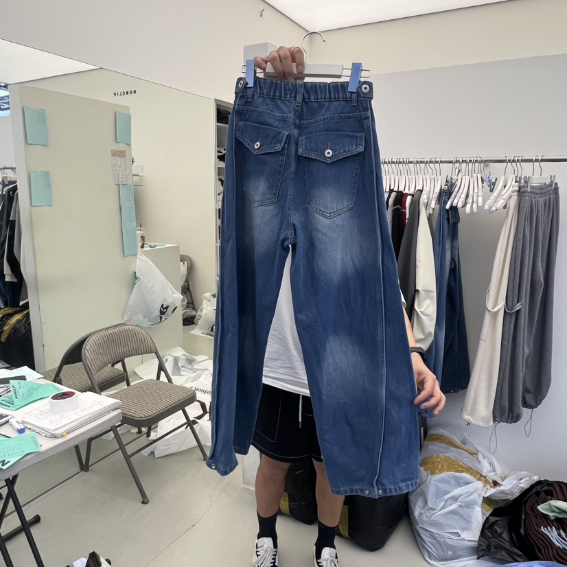 NON CLIP東大門㊣直郵女裝新品25秋冬推薦休閑時尚真品牛仔褲NON CLIP牛仔褲