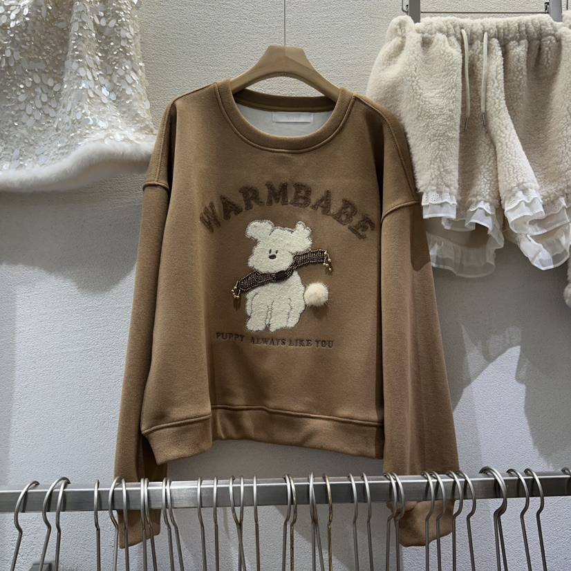 HIPTIQUE東大門㊣代購女士新款25秋冬推薦職業時尚衛衣加絨HIPTIQUE衛衣圖色3