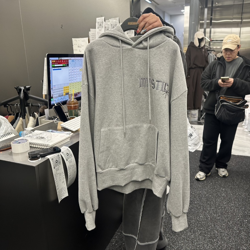 NUEUN韓國代購㊣女士新品推薦真品時尚人氣熱賣衛衣連帽衫加絨NUEUN/SEEOT衛衣圖色1