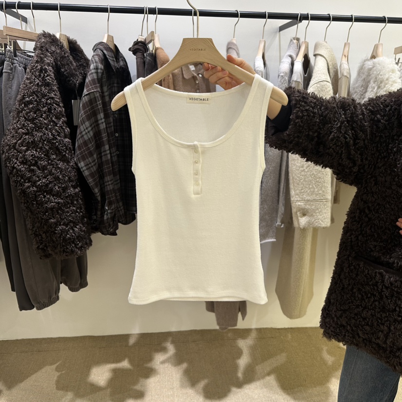 VEGETABLE東大門㊣代購女裝新款推薦時尚職業真品25秋冬吊帶背心VEGETABLE吊帶/背心圖色1