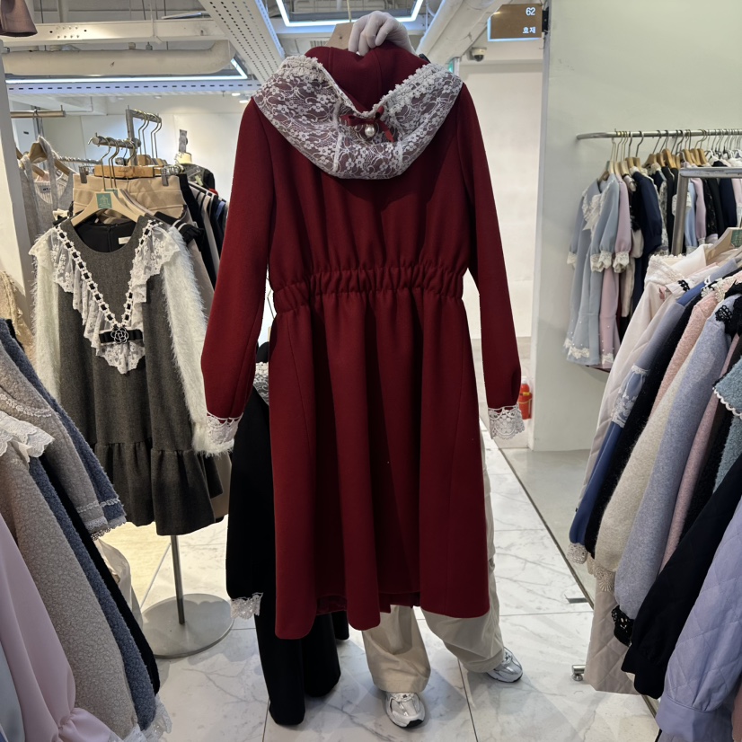 PAPA東大門㊣實拍女裝新品休閑熱賣時尚人氣真品中長款大衣PaPa/HALMADE中長款大衣