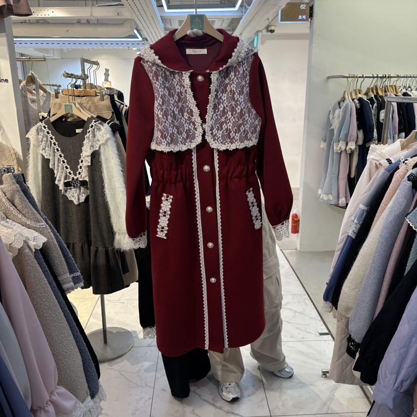 PAPA東大門㊣實拍女裝新品休閑熱賣時尚人氣真品中長款大衣PaPa/HALMADE中長款大衣圖色3