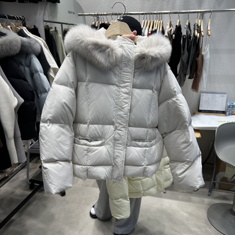 HOT PLACE/DREAM GIRIS韓國代購㊣女士新品休閑短款羽絨服浣熊鴨絨HOT PLACE/DREAM GIRIS短款羽絨服圖色2