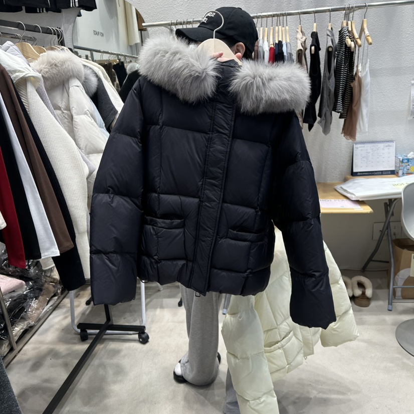 HOT PLACE/DREAM GIRIS韓國代購㊣女士新品休閑短款羽絨服浣熊鴨絨HOT PLACE/DREAM GIRIS短款羽絨服圖色4