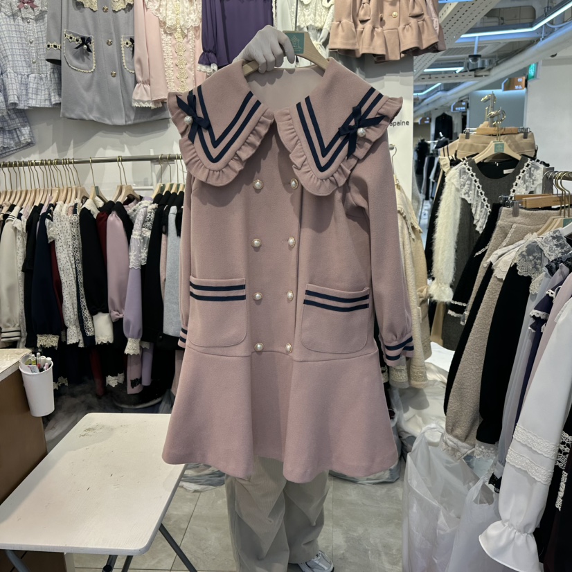 PAPA韓國代購㊣女士新品真品熱賣人氣職業推薦25秋冬連衣裙PaPa/HALMADE連衣裙圖色1