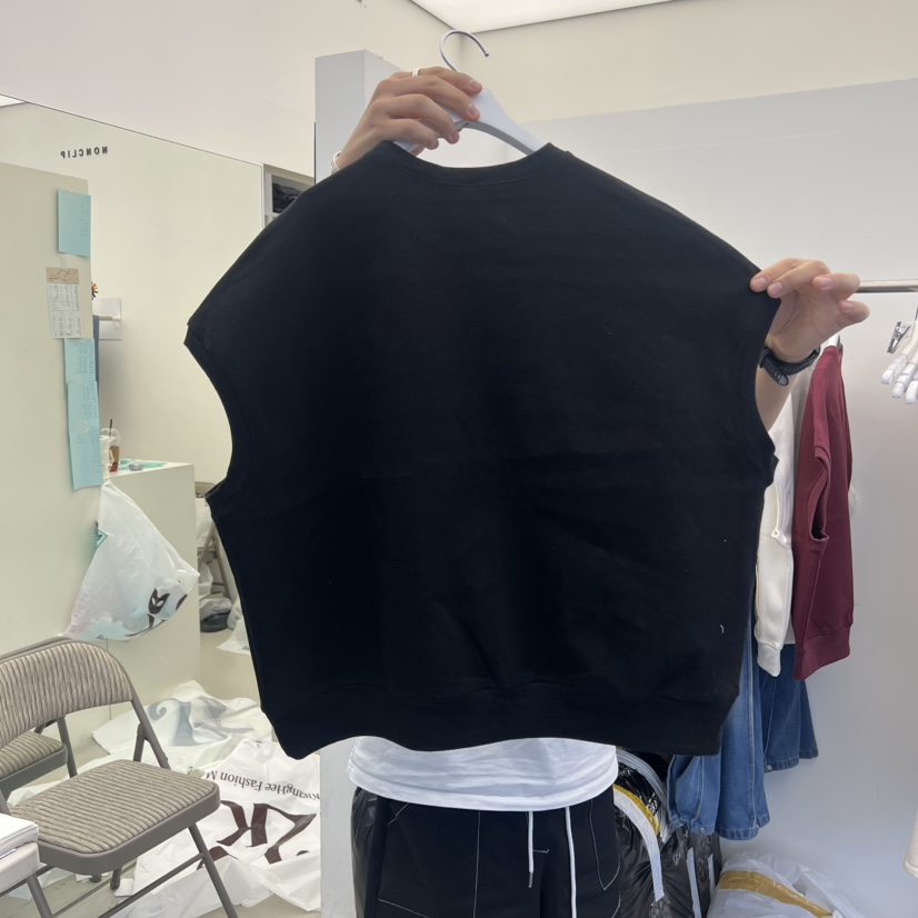 NON CLIP東大門㊣實拍女士新品人氣25秋冬職業吊帶背心口袋NON CLIP吊帶/背心