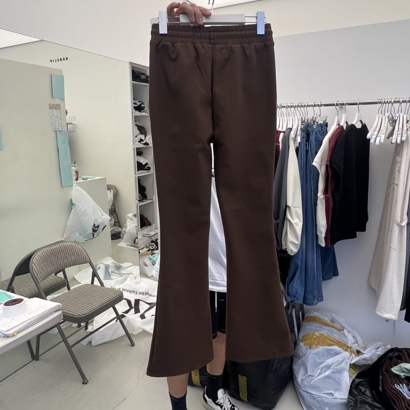 NON CLIP東大門㊣實拍女裝新款人氣職業休閑25秋冬休閑褲喇叭NON CLIP休閑褲