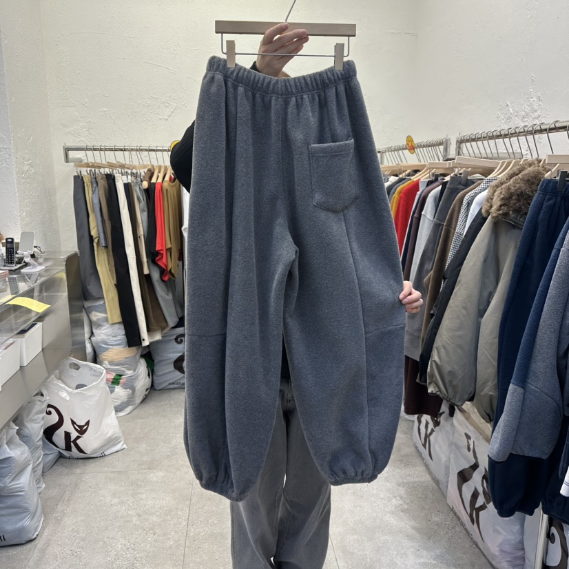 DA YLOG韓國代購㊣女裝新品25秋冬時尚休閑推薦休閑褲抓絨DA YLOG休閑褲