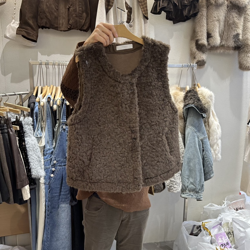 HIPTIQUE韓國代購㊣女裝新款推薦25秋冬熱賣休閑真品人氣馬甲HIPTIQUE馬甲圖色2