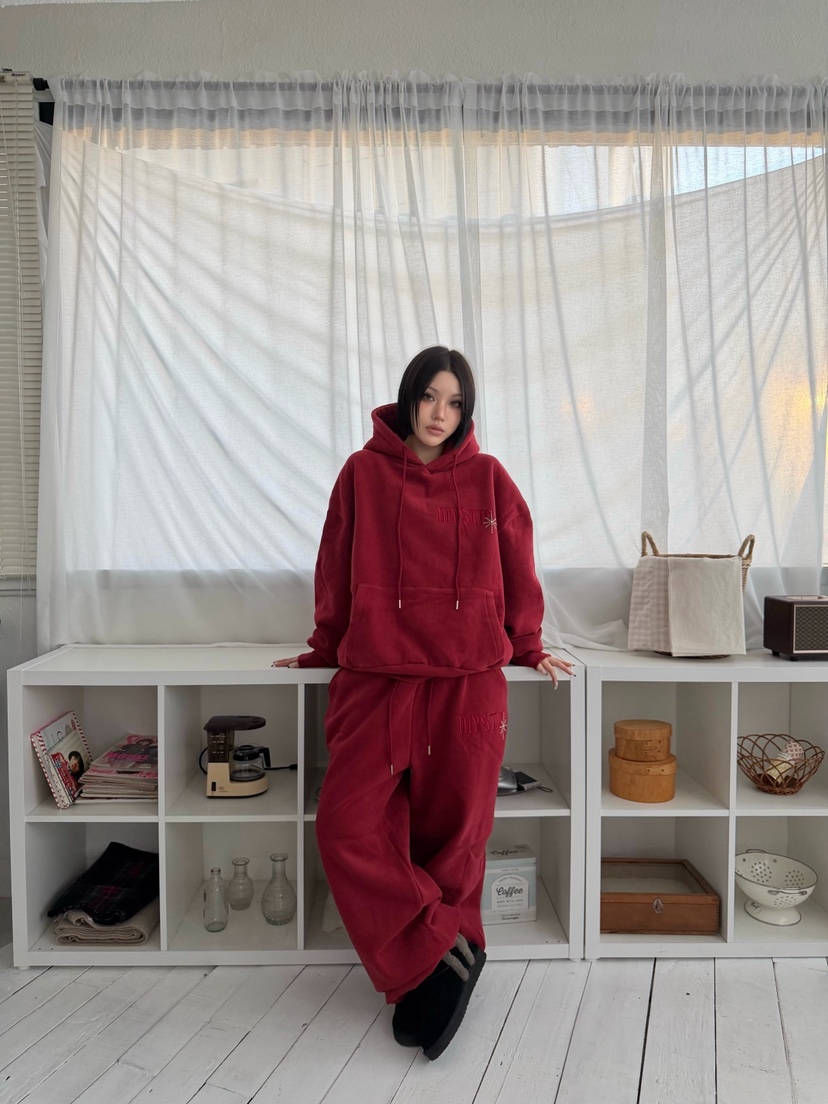 NUEUN韓國直郵㊣女士新品時尚休閑推薦職業休閑褲加絨皮褲羊皮NUEUN/SEEOT休閑褲圖色3